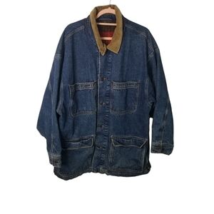 Vtg 80s 90s Banana Republic denim chore barn jacket